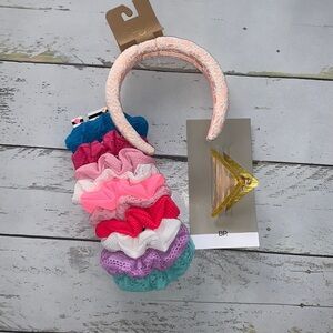 Hair Accessories Lot- Scrunchies, Headband and Clip NWT